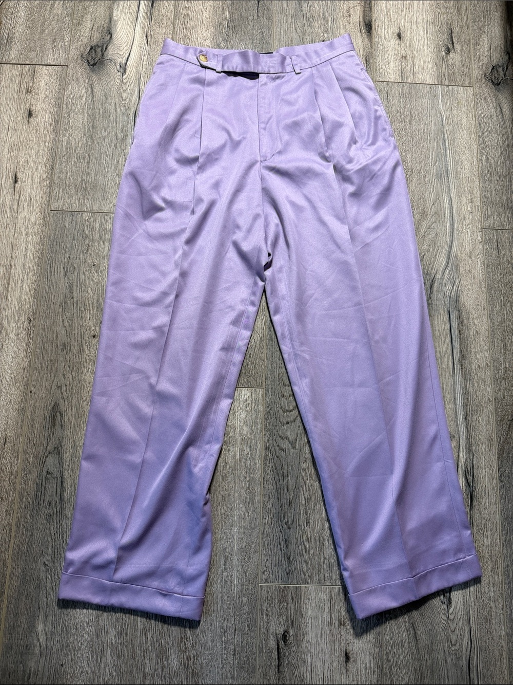Ralph Lauren Lavender Pleated Women's Trousers